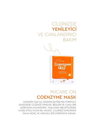 Care On Coenzyme Q10 Mask - Koenzim Q10 Içeren Yüz Maskesi 5'li