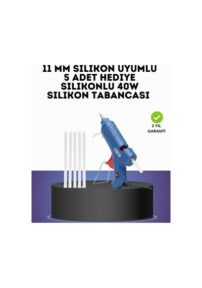 Hepsi 40w Sıcak Silikon Tabancası 5 Silikon Hediyeli Dayanıklı Tasarım Najmaddin