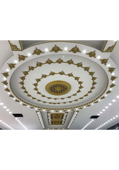 Decogold 60 Cm Oval Altın Saray Tavan Göbek