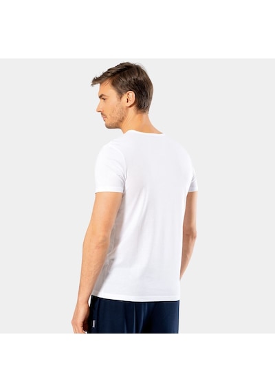 Cacharel Erkek Bisiklet Yaka T-shirt 2169/beyaz