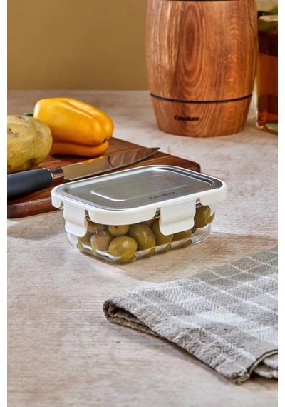 Cooker Ckr3486 Cam Saklama Kabı 370 Cc Şeffaf - Gri