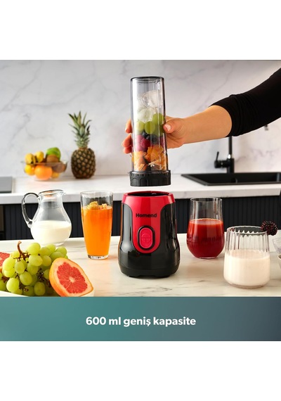 Mixfresh 7026h Kişisel Smoothie Blender Siyah Kırmızı Belirtilmemiş