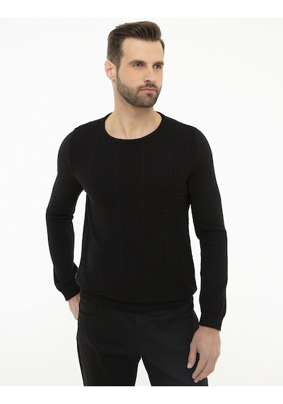 Pierre Cardin Erkek Siyah Kazak /triko 50218120-vr046