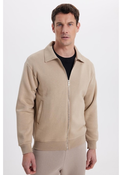 Tudors Unisex Relax Fit Rahat Kesim Pamuklu İçi Polarlı Fermuarlı Koyu Bej Polo Yaka Flato Cepli Sweatshirt Hırka-41970 Koyu Bej Tudors Unisex Relax Fit Rahat Kesim Pamuklu İçi Polarlı Fermuarlı Koyu Bej Polo Yaka Flato Cepli Sweatshirt Hırka-41970 Koyu Bej