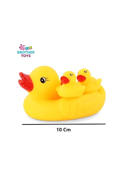 Banyo Ördeği Oyuncak Anne Ördek Ve Yavruları 4'lü Set 10 Cm.