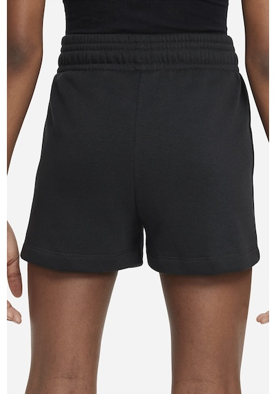 Nike Sportswear Girls Shorts Black Pamuklu Kız Çocuk Şortu Siyah Siyah