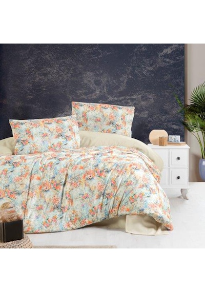 Aryıldız Home Exclusive Saten Nevresim Çift Kişilik Spring Çok Renkli
