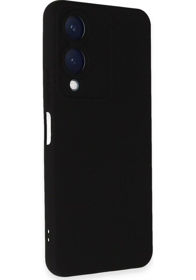 Newface - 554 - Vivo Y17s Kılıf Nano İçi Kadife Silikon - Edntrend - - Siyah Sıyah