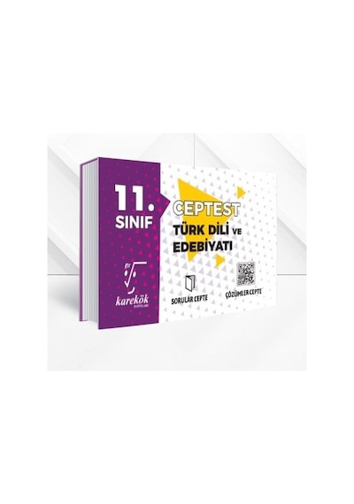 11.Sınıf Türk Dili ve Edebiyatı Cep Test -  Karekök Eğitim Yayın