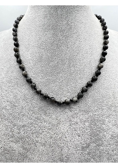 Sertifikalı Doğal Taş Labradorit Taşı Kolye Aaa Kalite 6mm Çok REnkli