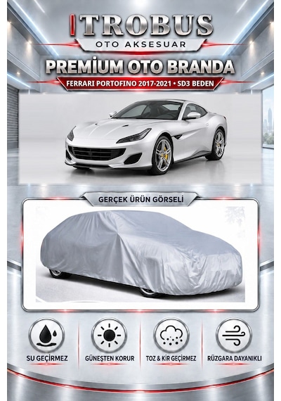 Ferrari Portofino 2017-2021 Uyumlu Premium Araba Brandası Oto Branda Sd3 Beden