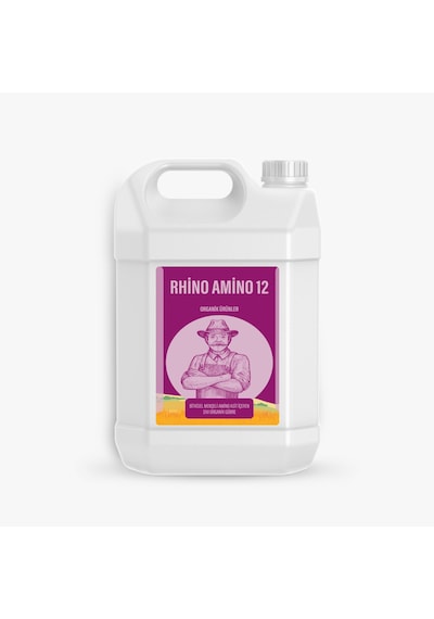 Rhino Amino 12 5 Lt Bitkisel Menşeli Amino Asit İçeren Sıvı Organik Gübre 1