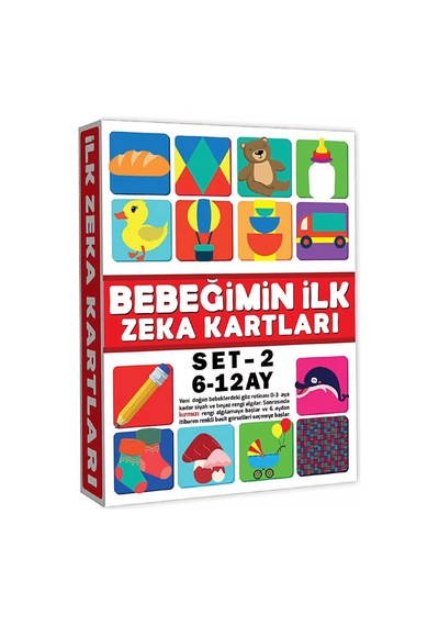 2205 Eğitici Kartlar 6-12 Ay Zeka Kartları