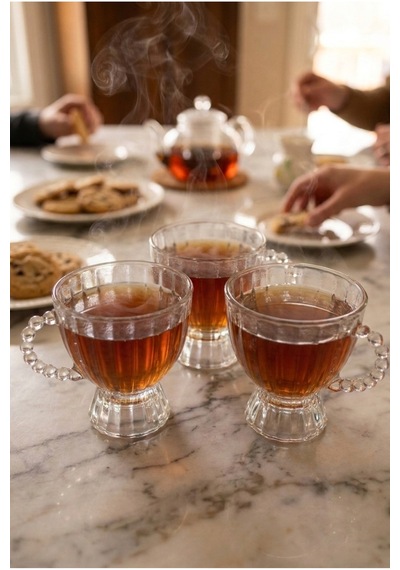 3'lü 180 Ml Boncuk Kulplu Kristal Cam Kupa Seti Kalın Cam Şeffaf Kahve Kupası Dekoratif Çay, Latte, Cappuccino Ve Türk Kahvesi Bardağı 8,5 X 7,5 Cm Şeffaf Şeffaf 3'lü 180 Ml Boncuk Kulplu Kristal Cam Kupa Seti Kalın Cam Şeffaf Kahve Kupası Dekoratif Çay, Latte, Cappuccino Ve Türk Kahvesi Bardağı 8,5 X 7,5 Cm Şeffaf Şeffaf