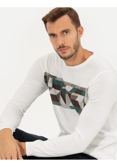 Pierre Cardin Erkek Ekru Triko Kazak 50261161-vr019 Ekru