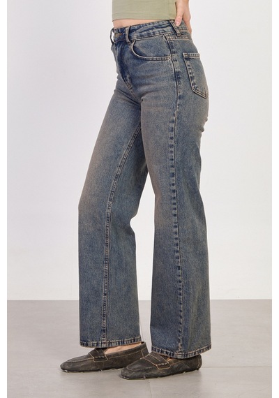 Barrels And Oıl Kadın J92 Yüksek Bel Straight Jean Pantolon - Kahve Tint Kahve Tint