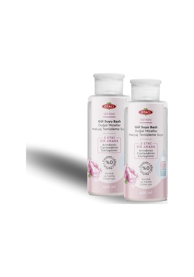 Otacı Gül Suyu Bazlı Doğal Micellar Makyaj Temizleme Suyu 2 x 400 ML