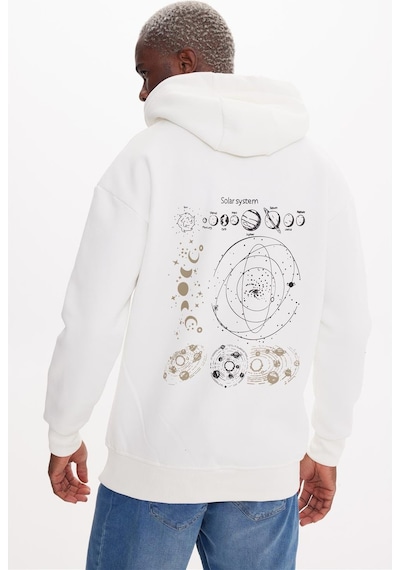 The Crow Solar Ekru Hoodıe Sweatshırt Ekru