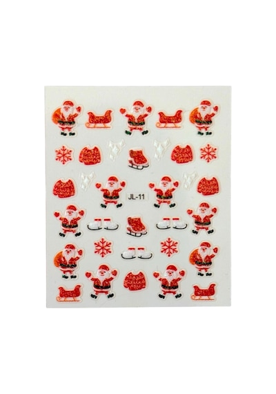 No.11 - 3d Tasarım Yapışkan Sticker Tırnak Dövmesi Nail Art