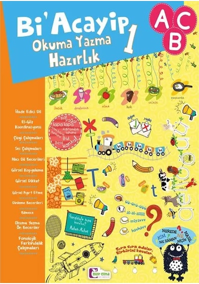 Mor Elma Yayınları Bi' Acayip Okuma Yazma Hazırlık 1