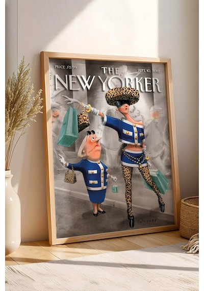 The New Yorker Çerçeveli Tablo September 10 2012 - High And Low