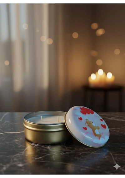 Boho Bloom Gül & Yasemin Kokulu El Yapımı Soya Mumu Happy Blaze Candle Pudra