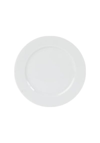 Şık Porselen Yemek Tabağı Açık Gri