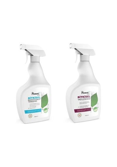 Homm Clean 2' Li Set Yağ Çözücü 750 ml & Banyo Tuvalet Temizleyi