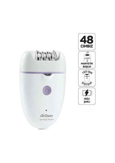 Epilatör Epilasyon Cihazı 48 Cımbız Manyetik Başlık Led Işık Sistem - Hızlı Şarj Ar5173-02 5468