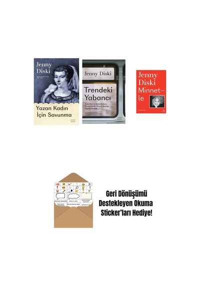 Yazan Kadın İçin Savunma + Trendeki Yabancı + Minnetle + Okuma Sticker'ları