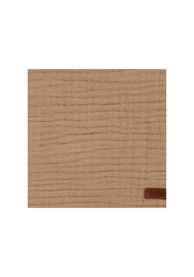 Unisex Kahve Püsküllü 4 Kat Battaniye 80x120 Çok Renkli