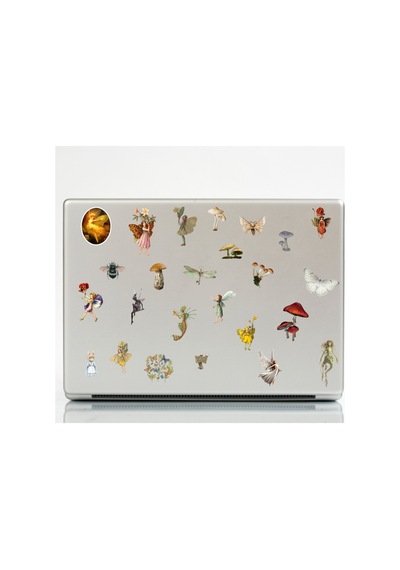 56 Adet Fairycore Sticker Seti - Etiket Seti Scrapbook Bullet Journal Çok Renkli