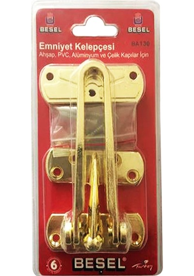 Beşel Sarı Renk Kapı Kilidi Kalın Emniyet Kelepçesi