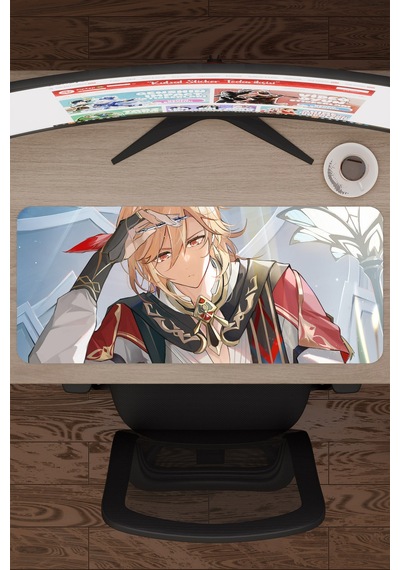 Kaveh Genshin Impact Anime Oyuncu V4 - 70x30 Xl Gaming Mouse Pad Fare Altlığı