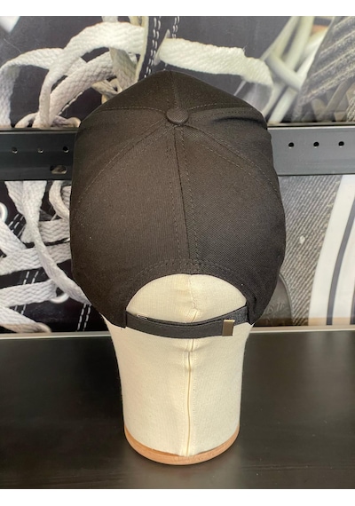 Hamze Polo Nakışlı Gabardin Kumaş Unisex Cap Şapka Siyah - Kırmızı