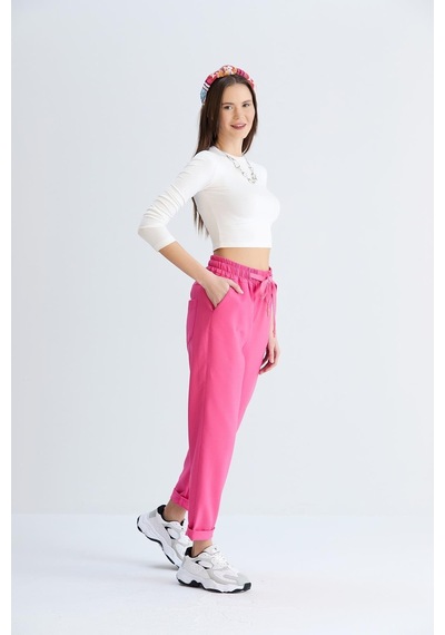 Sortie Collection Neva Model Pantolon Fuşya-fuşya Fuşya