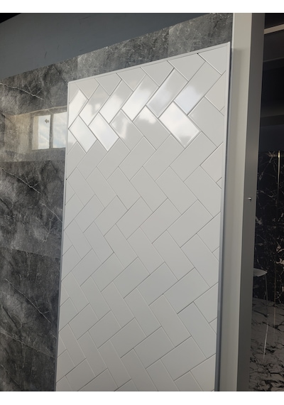 Seramiksan Glossy Beyaz 10x20cm 2.kalite Seramik 0.92m2 1 Kutu