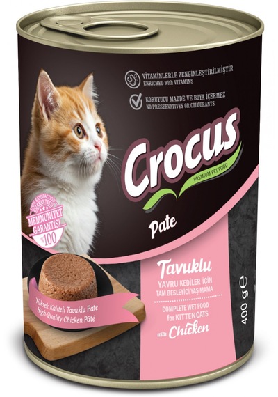 Crocus Yavru Kedi Tavuklu Pate Yaş Mama 400 G