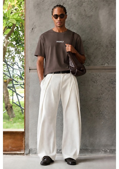 Tarz Cool Originals Baskılı Oversize Erkek Tişört Süprem %100 Cotton Kahverengi Tarz Cool Originals Baskılı Oversize Erkek Tişört Süprem %100 Cotton Kahverengi