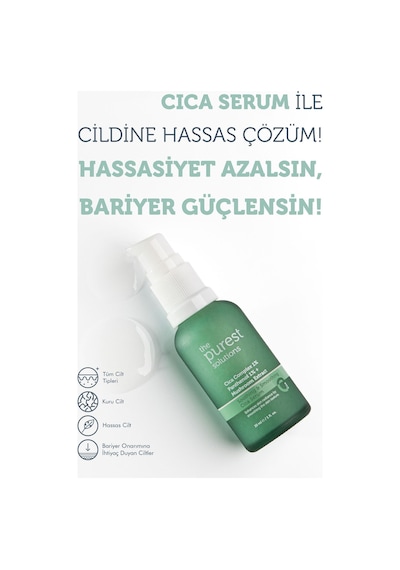 The Purest Solutions Hassas Ciltler İçin Kızarıklık Karşıtı Cica Serum 30 ML