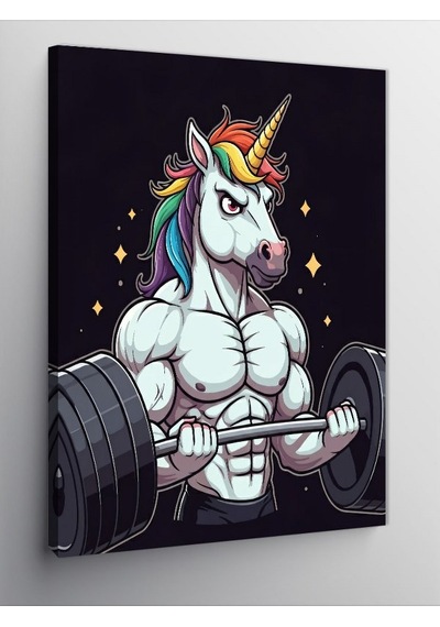 Kanvas Tablo Güçlü Unicorn 50cmx70cm