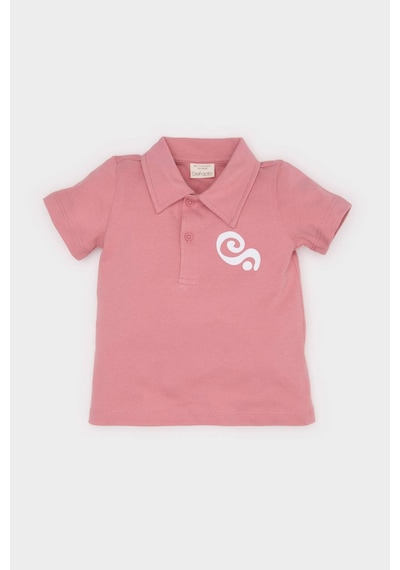 DeFacto Erkek Bebek Polo Yaka Baskılı Pike Kısa Kollu Tişört E5314A525SMBR96