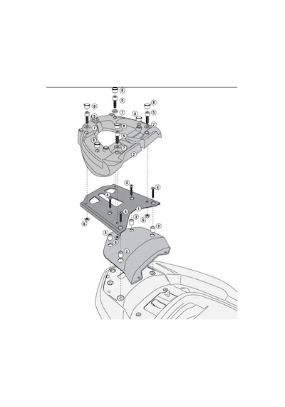Kappa Kr1123mm Honda Forza 300 Abs 13-17 Arka Çanta Taşıyıcı Tek Renk