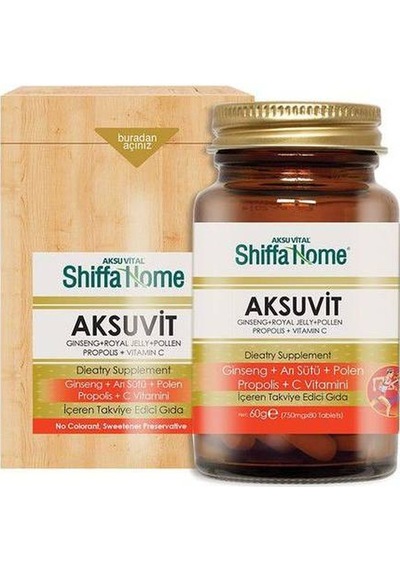 Shiffa Home Aksuvit Tablet 80 Tablet Tahta Kutu