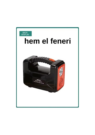 Güneş Enerjisi Aydınlatma Kiti - Şarj Edilebilir Çok Amaçlı Acil Durum Işığı Bağ Evi Köy Turuncu