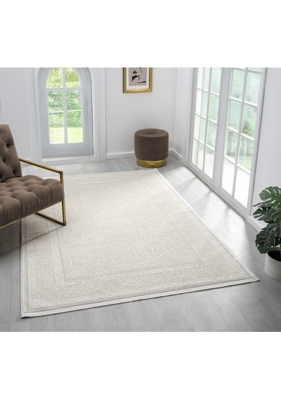 Mariesse Home Artes Serisi Bambu Dokulu Modern Sık Dokuma Makine Halısı Smart 12005 Bej