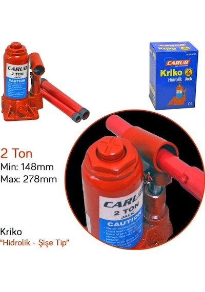 Carub Hidrolik Kriko 2 Ton Ce Belgeli Br2701001