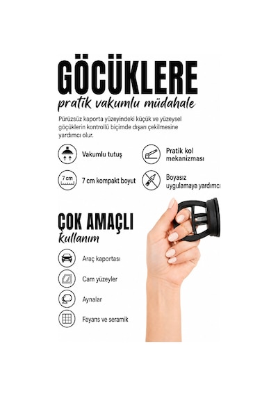Vakumlu Araç Göçük Düzeltme Aparatı Boyasız Kaporta Çektirme Vantuzu