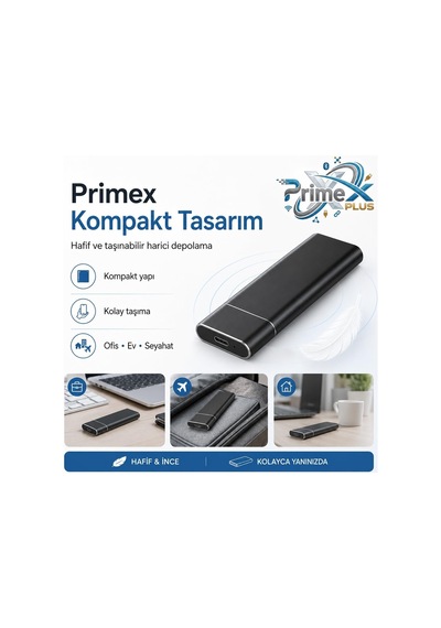 Primex Px-m220 M.2 Nvme Ssd Kutusu, Type-c Usb 3.0/3.1 10gbps Harici Ssd Kutu, Pcıe Nvme Tek Çeltik M-key Ssd Uyumlu, Alüminyum Taşınabilir Ssd Muhafaza, 8tb Destekli