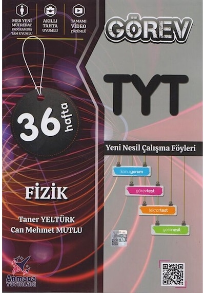 YKS TYT Fizik Yeni Nesil Çalışma Föyleri 36 Hafta  -  Can Mehmet Mutlu  -  Armada Yayınları